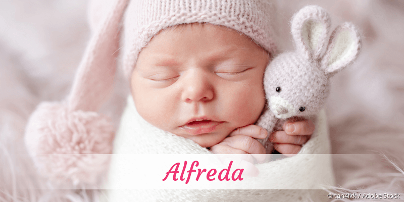 Baby mit Namen Alfreda
