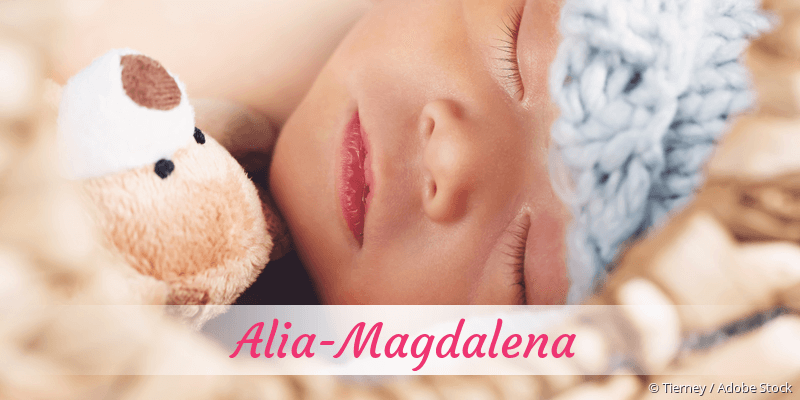 Baby mit Namen Alia-Magdalena