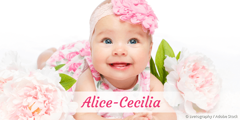 Baby mit Namen Alice-Cecilia