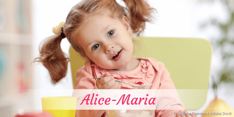 Baby mit Namen Alice-Maria