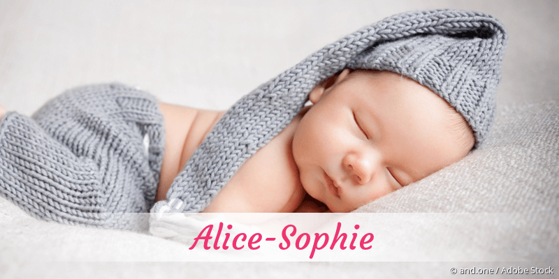 Baby mit Namen Alice-Sophie