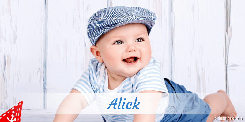 Baby mit Namen Alick