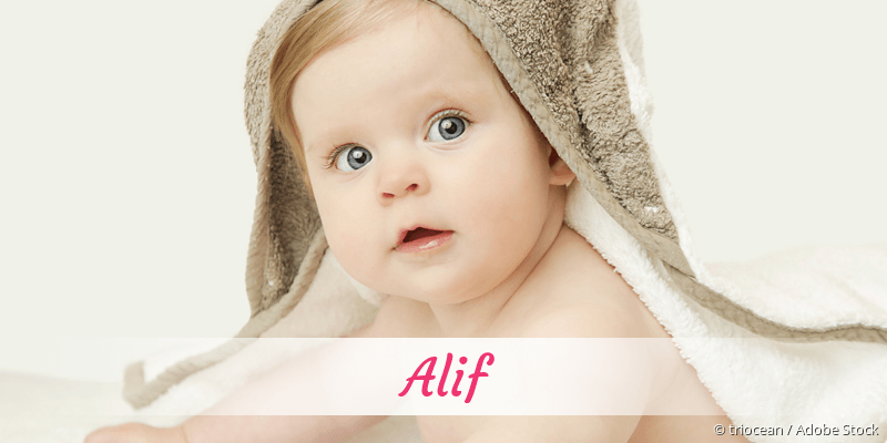Baby mit Namen Alif