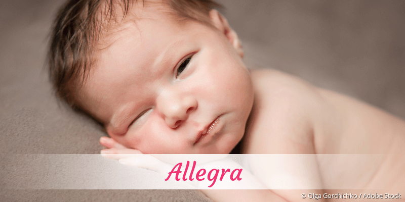 Baby mit Namen Allegra