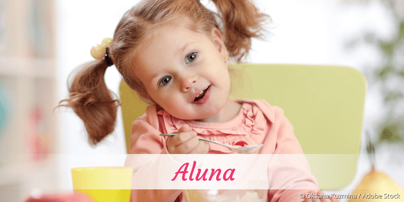 Baby mit Namen Aluna