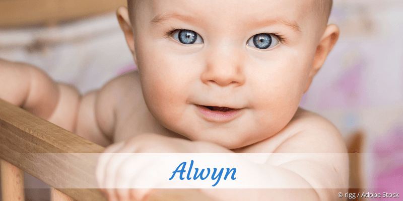 Baby mit Namen Alwyn