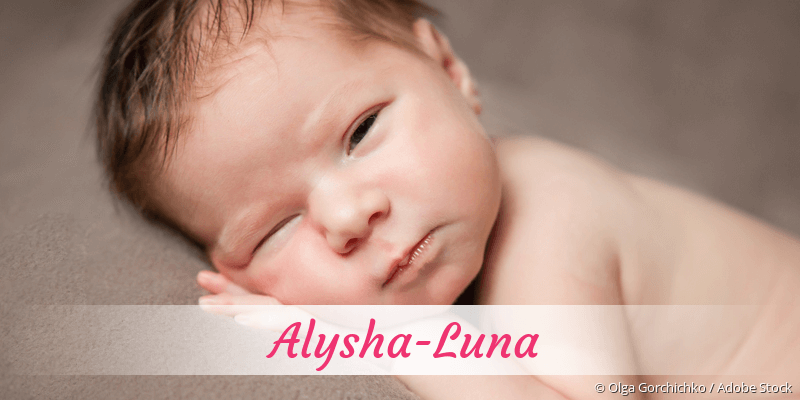 Baby mit Namen Alysha-Luna