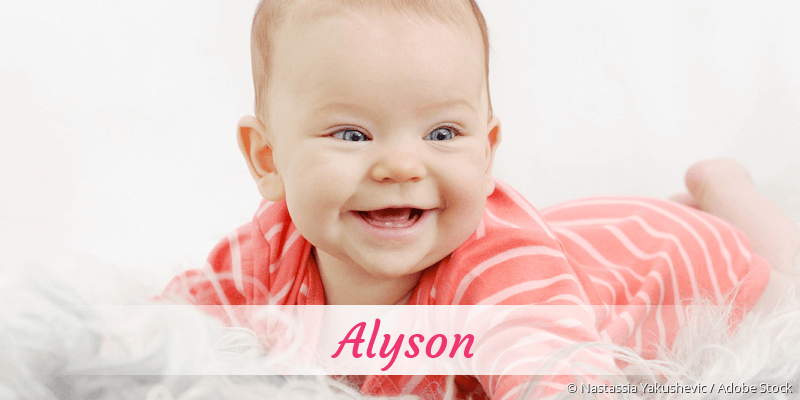 Baby mit Namen Alyson