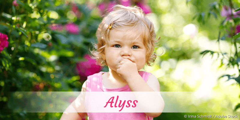 Baby mit Namen Alyss