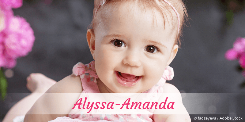 Baby mit Namen Alyssa-Amanda
