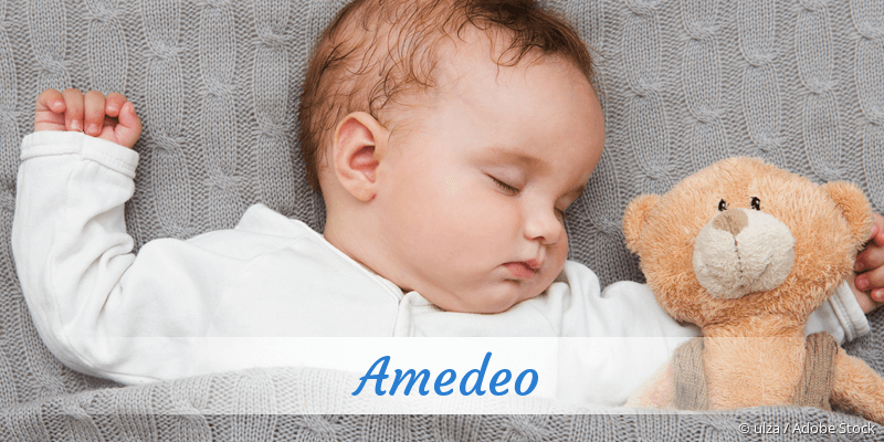Baby mit Namen Amedeo