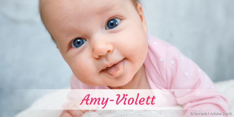 Baby mit Namen Amy-Violett