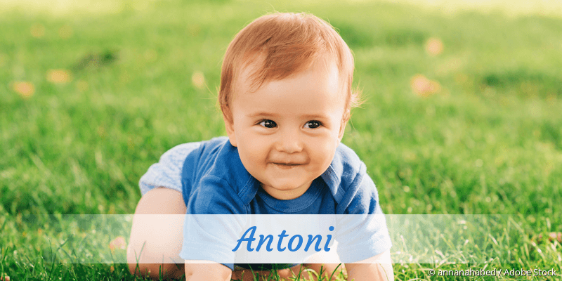 Baby mit Namen Antoni