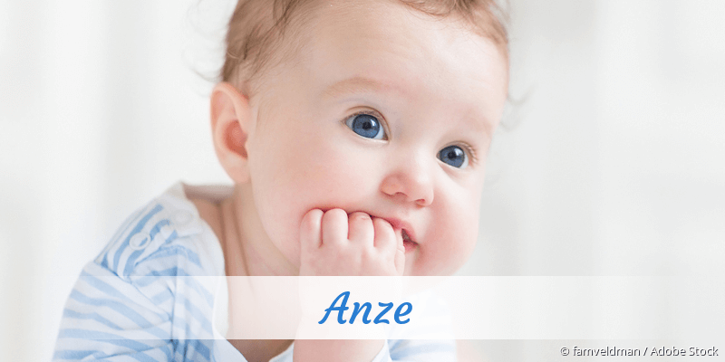 Baby mit Namen Anze