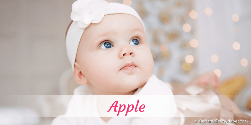 Baby mit Namen Apple