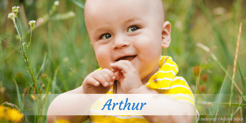 Baby mit Namen Arthur
