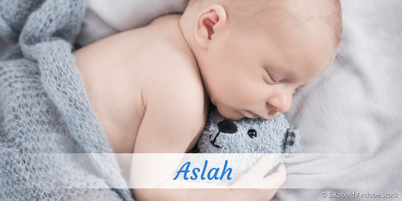 Baby mit Namen Aslah