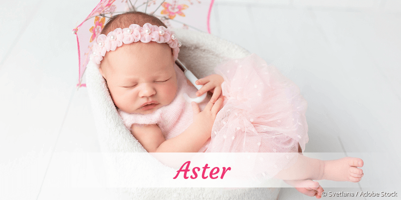 Baby mit Namen Aster