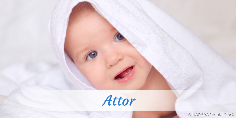 Baby mit Namen Attor