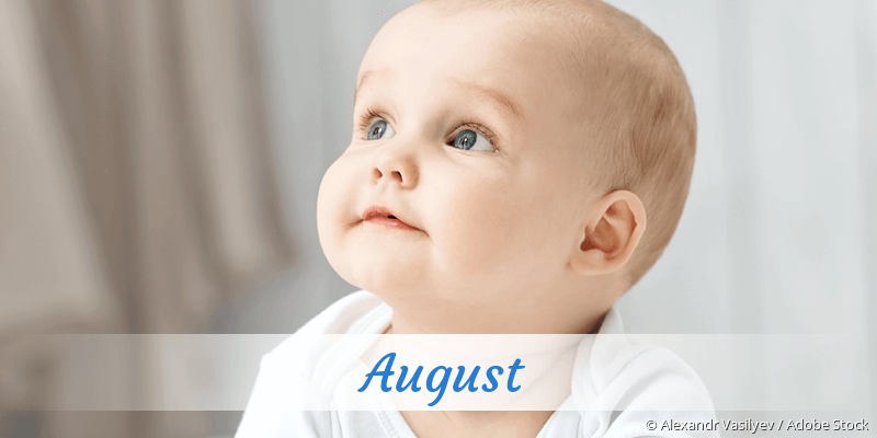 Baby mit Namen August