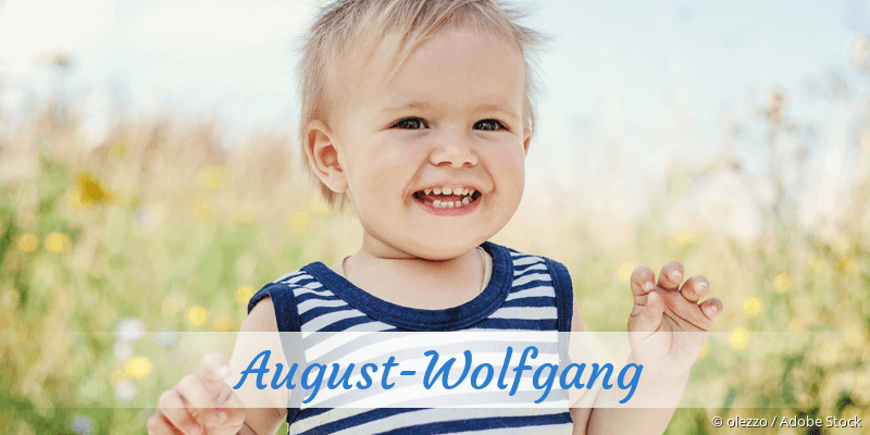 Baby mit Namen August-Wolfgang