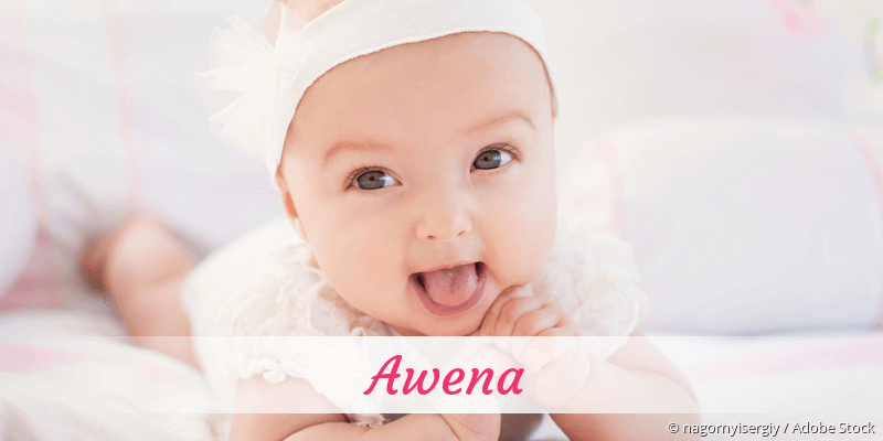 Baby mit Namen Awena