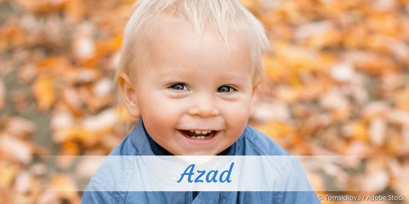 Name Azad als Bild