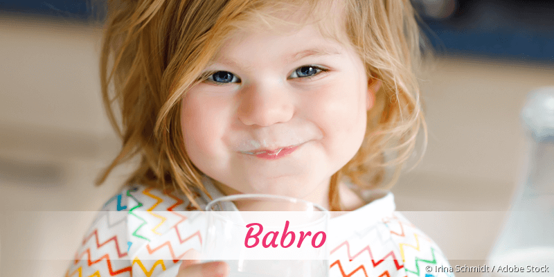 Baby mit Namen Babro
