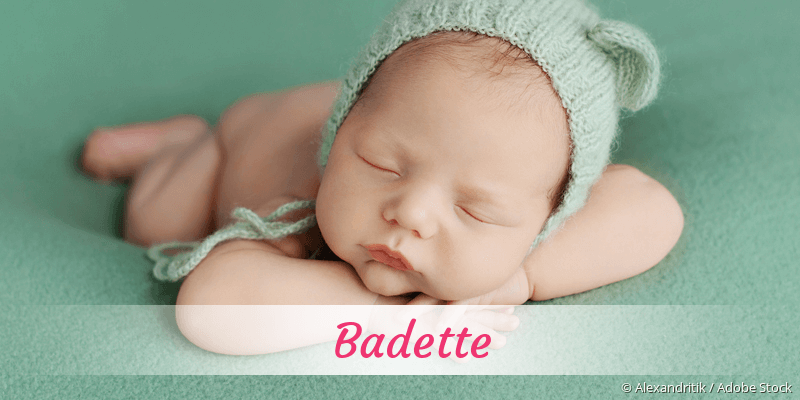 Baby mit Namen Badette