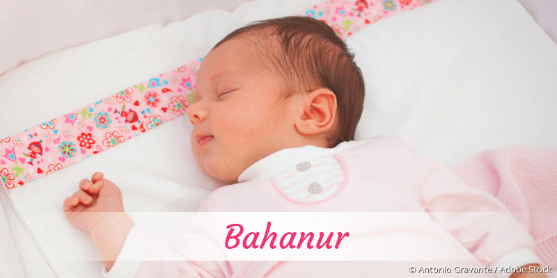 Name Bahanur als Bild