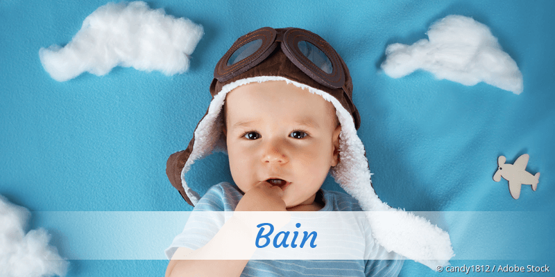 Baby mit Namen Bain