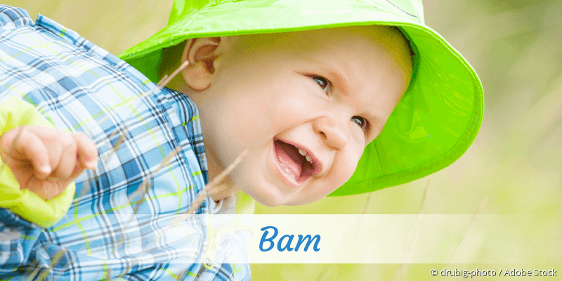 Baby mit Namen Bam