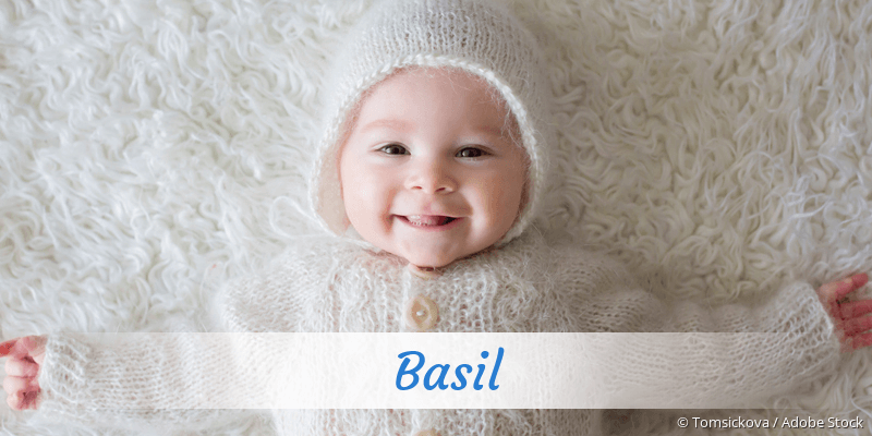 Baby mit Namen Basil