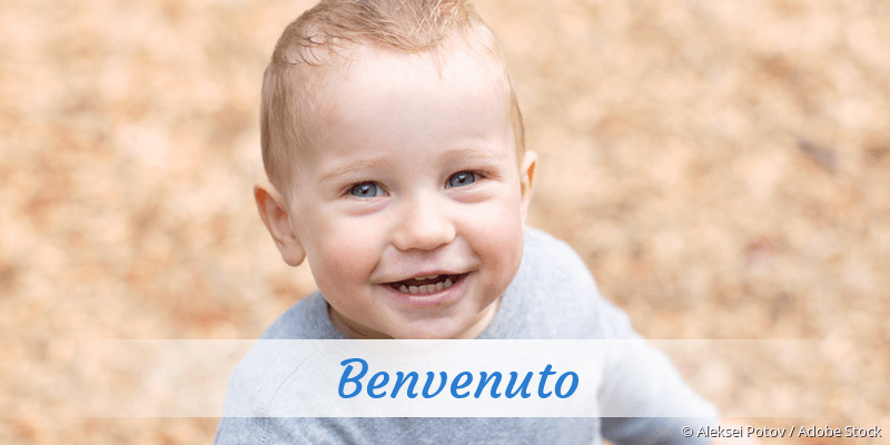 Baby mit Namen Benvenuto