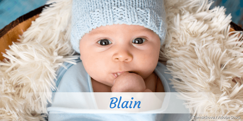 Baby mit Namen Blain