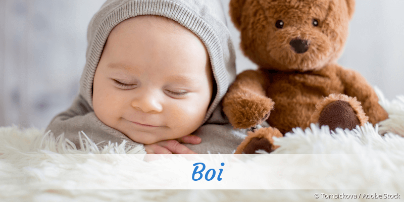 Baby mit Namen Boi
