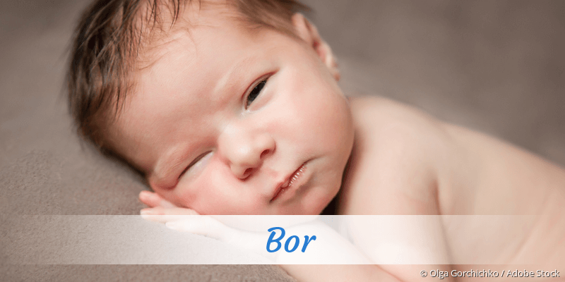 Baby mit Namen Bor