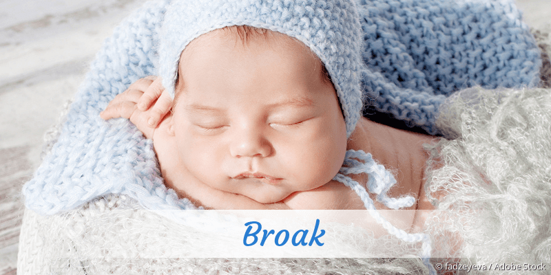 Baby mit Namen Broak