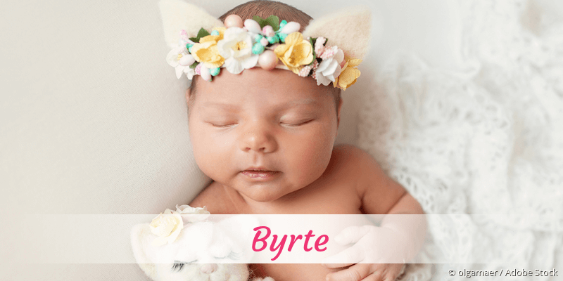 Baby mit Namen Byrte