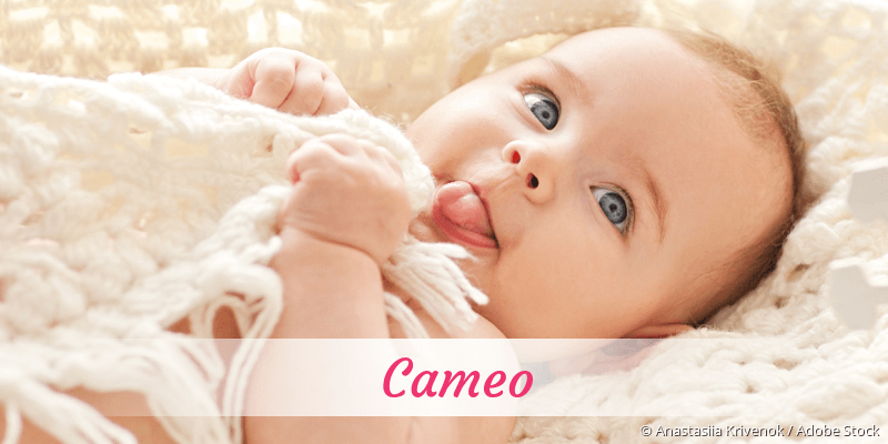 Baby mit Namen Cameo