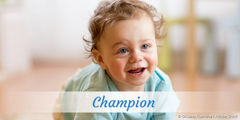 Baby mit Namen Champion