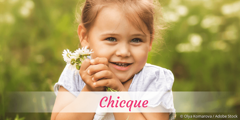 Baby mit Namen Chicque