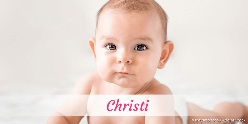 Baby mit Namen Christi