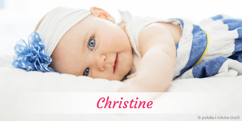 Baby mit Namen Christine