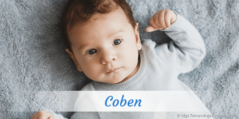 Baby mit Namen Coben
