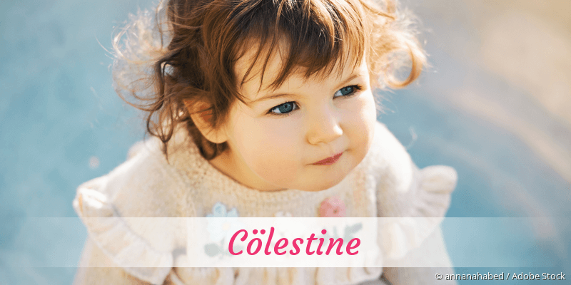Baby mit Namen Cölestine
