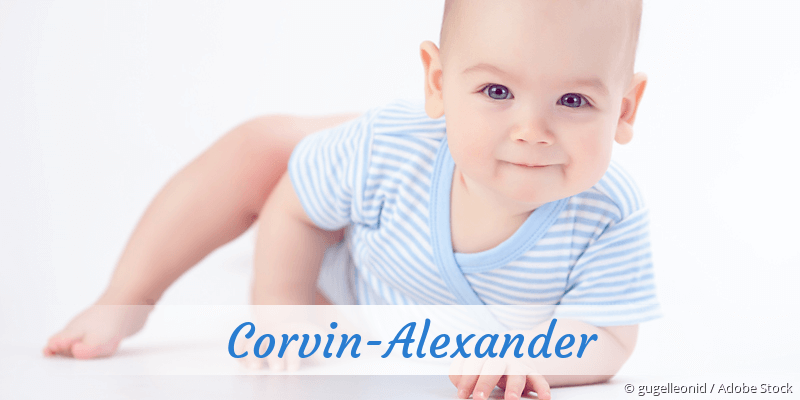 Baby mit Namen Corvin-Alexander