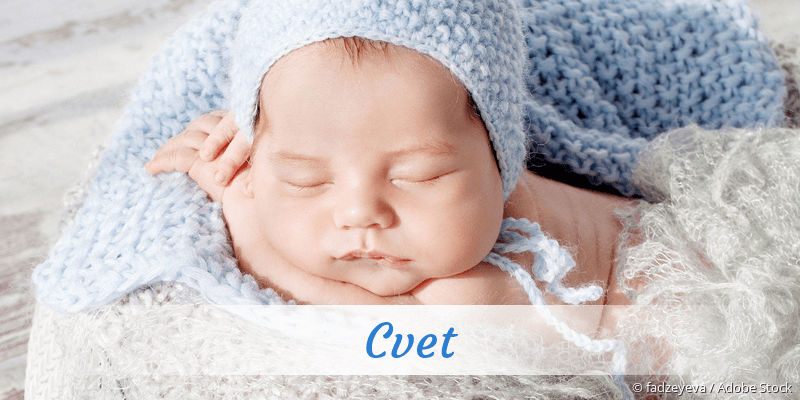 Baby mit Namen Cvet