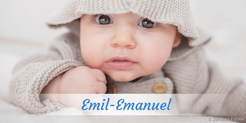 Baby mit Namen Emil-Emanuel