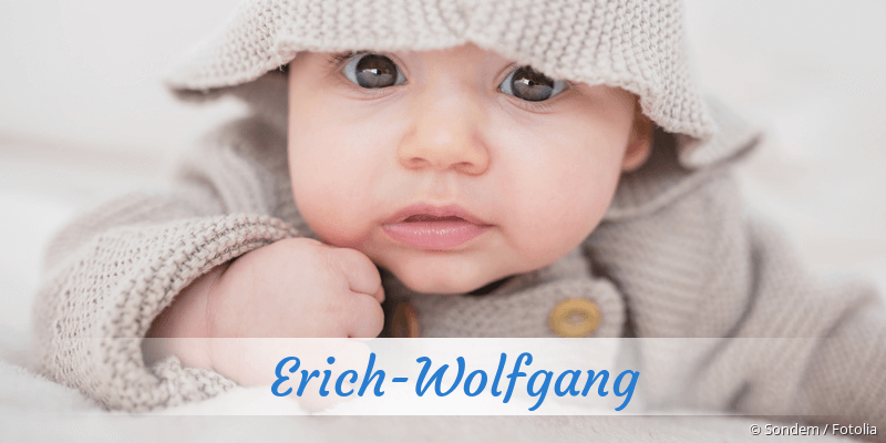 Baby mit Namen Erich-Wolfgang